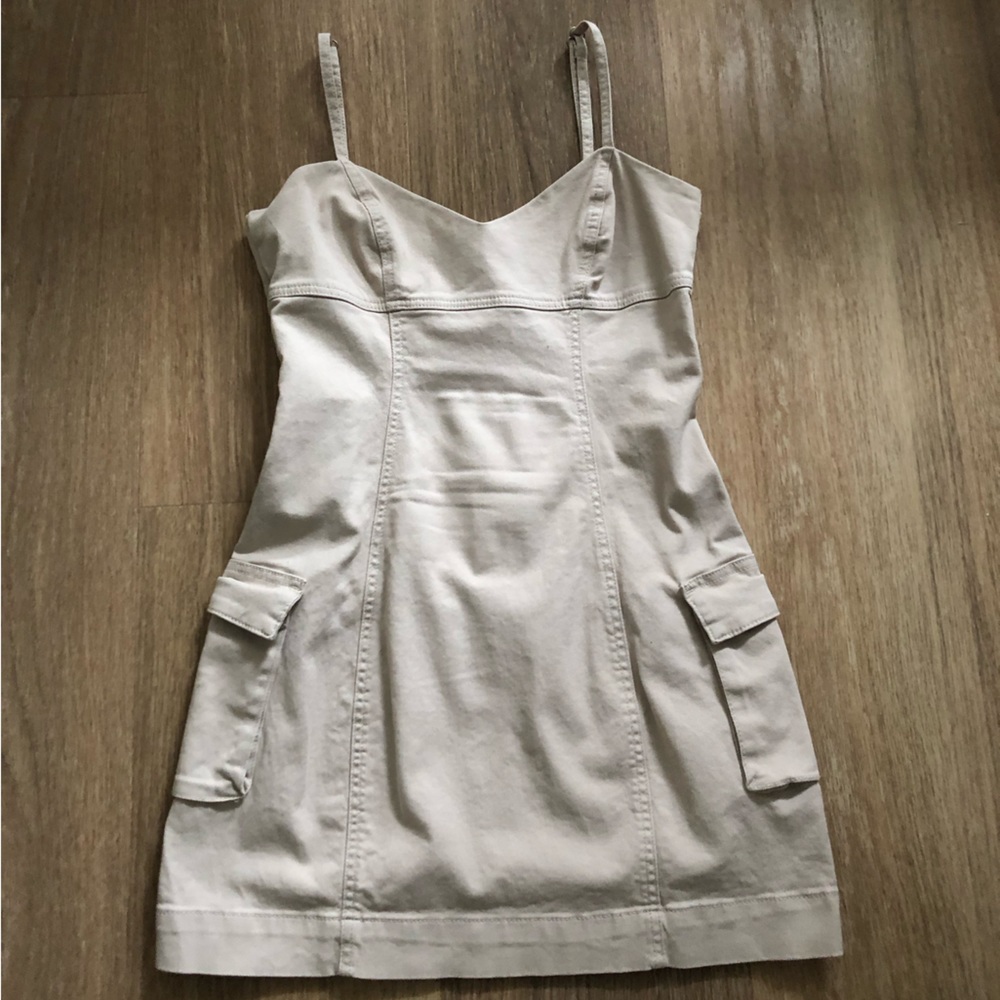 Cotton ON Tan Cargo 100%cotton dress with pockets